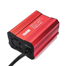 Load image into Gallery viewer, 150W Car Power Inverter DC 12V to 110V/220V AC Car Converter with 3.1A Dual USB Car Adapter-Red
