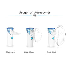 Load image into Gallery viewer, Handheld Personal Steam Inhaler Steam Vaporizer USB Rechargeable Nebulizer
